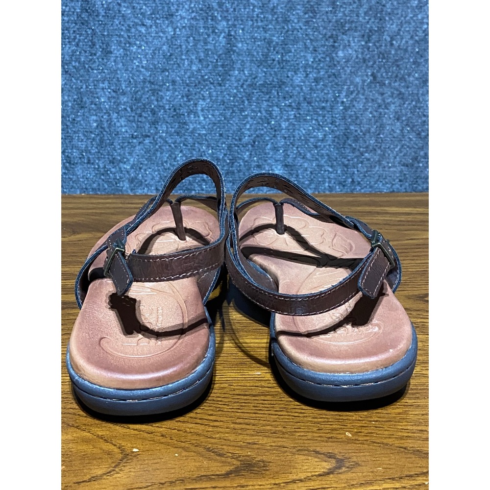 b.o.c. Born Concept Clearwater Dark Brown Floral Laser Cut Sandals Women's 9M - Picture 4 of 8